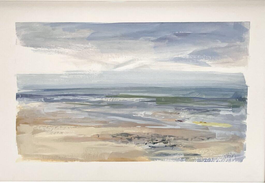 abstract seascape, impressionist, beach art, coastal, Trish Hurley painting, Naples Beach